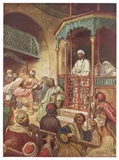 Christian Artwork For Sale Prints: Jesus Upsets Synagogue