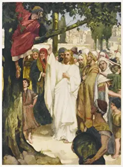 Christian Art Prints Online Prints: Jesus & Zacchaeus