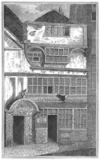 Jewish Synagogue An old house in Leadenhall Street Print