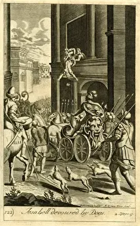 Old Testament Illustrations Prints: Jezebel devoured by dogs