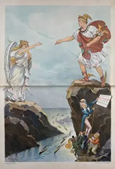 Vintage Cartoon Characters Prints: The jingo at his old tricks again