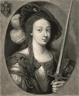 Joan of Arc Print - Engraving of a French heroine