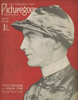 The jockey Stephen Donaghue on the front of Picturegoer maga The jockey Stephen Donaghue on the front of Picturegoer maga