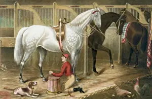 The Jockeys Prayer Print, c1868