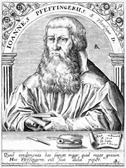 Johann Pfeffinger, 16th Century Bavarian Churchman Print