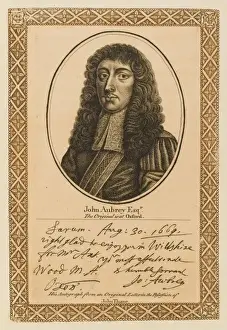 Historical Figure Portrait Art Prints: John Aubrey