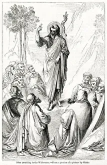 John the Baptist preaching in the wilderness, by Giotto John the Baptist preaching in the wilderness, by Giotto