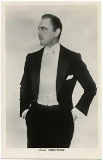 John Barrymore Print, Black and White