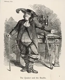 19th Century British Politics Prints: John Bright as Quaker