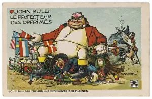 British Imperialism History Prints: John Bull as Protector