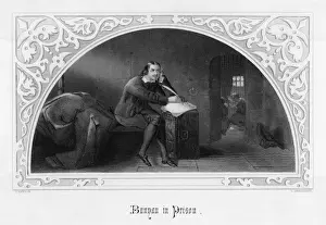 17th Century Portraits Prints: John Bunyan / In Prison