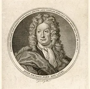 Literary Figures England Prints: John Dryden Basire
