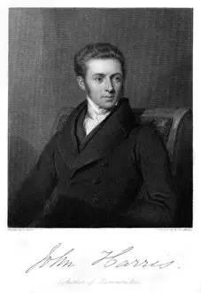 John Harris Print of Churchman Seated with Autograph, 1802