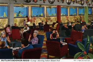 Butlins Bognor Regis Print - Lounge Adjoining Indoor Pool