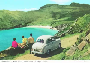 Prints of On the road to Keem Strand, Achill Island, County Mayo, Republic of Ireland. circa 1960s Republic Of Ireland Prints: On the road to Keem Strand, Achill Island Print circa 1960s