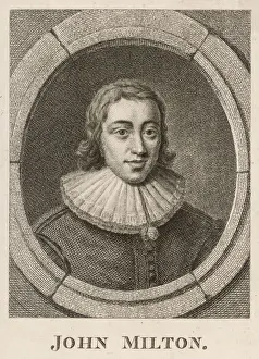 Prints of JOHN MILTON English poet and puritan at the age of 21 John Milton Prints: Print of John Milton at 21, an English poet and Puritan