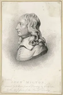 English Literature Portraits Prints: John Milton Meyer