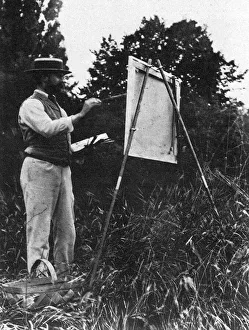 John Singer Sargent painting outdoors John Singer Sargent painting outdoors