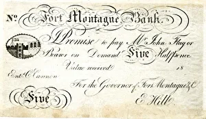 Joke money, Five Halfpence, Fort Montague Bank Joke money, Five Halfpence, Fort Montague Bank