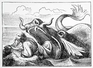 Old Testament Illustrations Prints: Jonah Released by Whale
