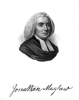 Jonathan Mayhew Print: American Churchman with Autograph