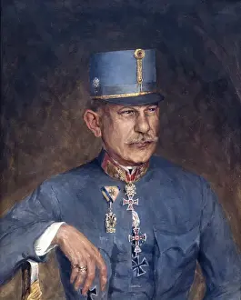 Prints of Josef Roth von Limanowa-Lapanow (1859-1927), Austro-Hungarian officer, Colonel General from 1918 Hungary Prints: Colonel General Josef Roth von Limanowa-Lapanow in Print
