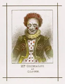 Classic Comedy Actor Images Prints: Joseph Grimaldi Clown