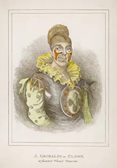Joseph Grimaldi Clown Print