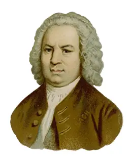 German Classical Music Prints: Js Bach (Portrait)