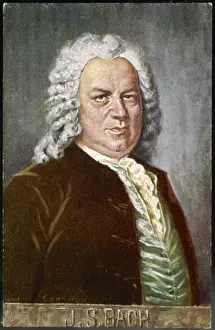 Related Prints: Print of Johann Sebastian Bach Portrait