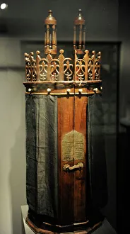 Judaism. Torah scroll case wrapped in black. Libya, 1889 Judaism. Torah scroll case wrapped in black. Libya, 1889