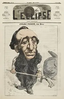 Jules Ferry Print, Caricature of French Statesman