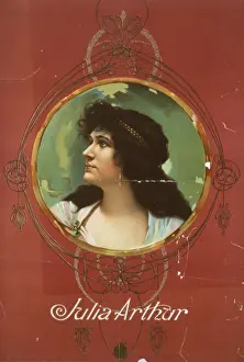 Framed Print : Julia Arthur Print, 1899