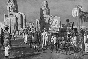 Julia Sabina visiting Egyptian antiquities at Thebes Julia Sabina visiting Egyptian antiquities at Thebes