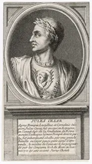 Roman Emperor Portrait Prints: Julius Caesar (Anon)