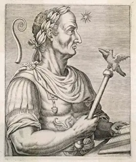 Ancient Rome Leaders Prints: Julius Caesar (Thevet)