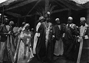 African Royalty Photos Prints: The Kabaka of Buganda with his consort