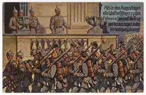 World War One Military Leaders Prints: Kaiser & Troops / 1915