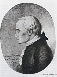 Emmanuel Kant Print by German Artist