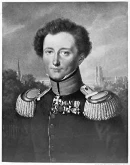Author Prints: Karl Von Clausewitz Print - 19th Century Military Figure