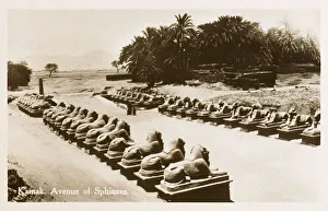 Karnak Temple Complex, Egypt - Avenue of Sphinxes Karnak Temple Complex, Egypt - Avenue of Sphinxes