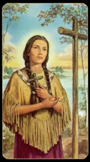 Kateri Tekakwitha Print, Iroquois Saint in Exile