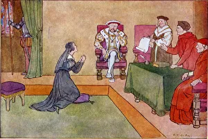 Katharine of Aragon pleads to stay with Henry VIII Katharine of Aragon pleads to stay with Henry VIII