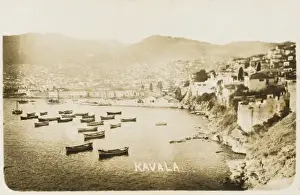 Kavala, Greece Print - Seaport Cityscape