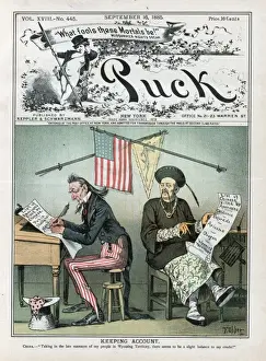 Mary Evans Prints Online: "Keeping Account" Print, 1885