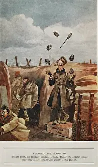 Royal Warwickshire Regiment History Prints: Keeping his Hand In
