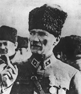 Ataturk Prints: Mustafa Kemal Ataturk Print by Unknown Artist
