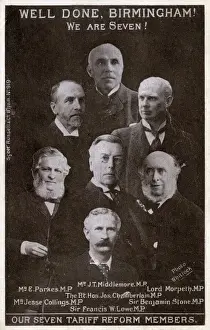 Key Figures Behind Tariff Reform Print, circa 1904