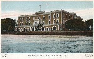 Khartoum, Sudan - The Palace viewed from the river Khartoum, Sudan - The Palace viewed from the river
