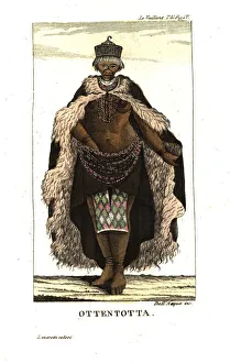 Khoikhoi (Hottentot) woman in full dress Khoikhoi (Hottentot) woman in full dress